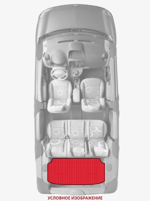 ЭВА коврики «Queen Lux» багажник для Chevrolet Van (1G)